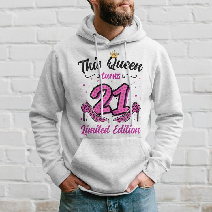 This Queen Turns 21 Girl 21St Birthday Hoodie Gifts for Him