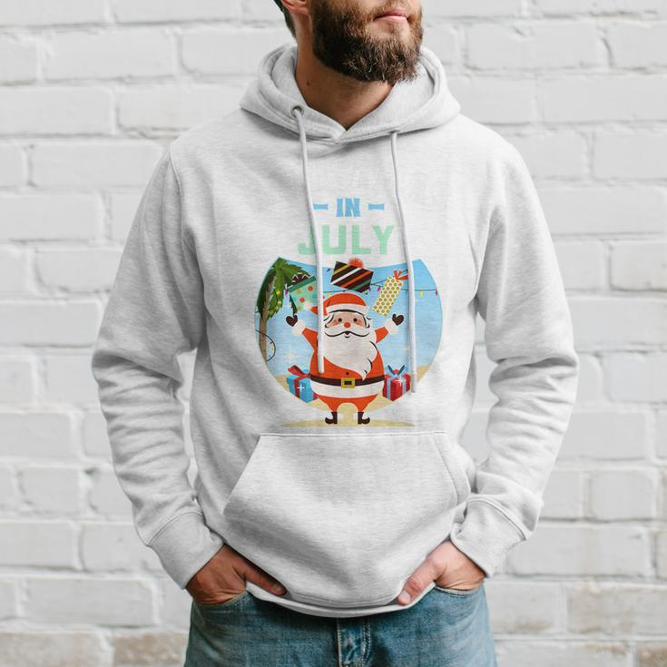 Tropischer Weihnachtsmann Hoodie, Weihnachten im Juli Design Geschenke für Ihn