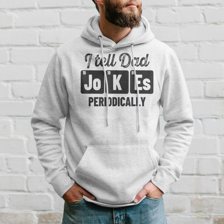 Vintage Fathers Day I Tell Dad Jokes Periodically Science Hoodie Gifts for Him
