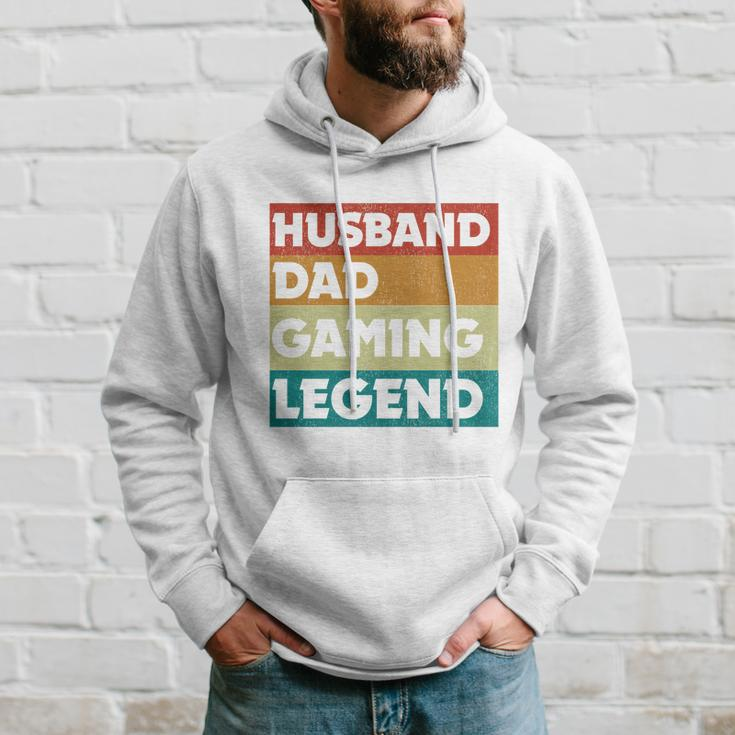 Vintage Husband Dad Video Game Legend Gaming Dad Fathers Day Gift Hoodie Gifts for Him