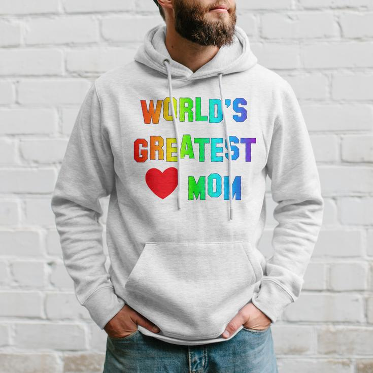 Worlds Greatest Mom Rainbow Hoodie Gifts for Him