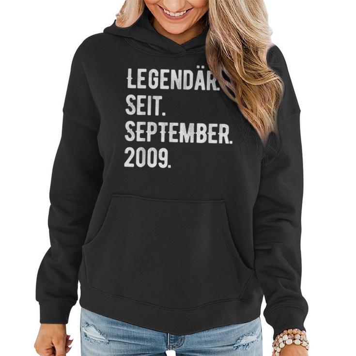 14 Geburtstag Geschenk 14 Jahre Legendär Seit September 200 Frauen Hoodie