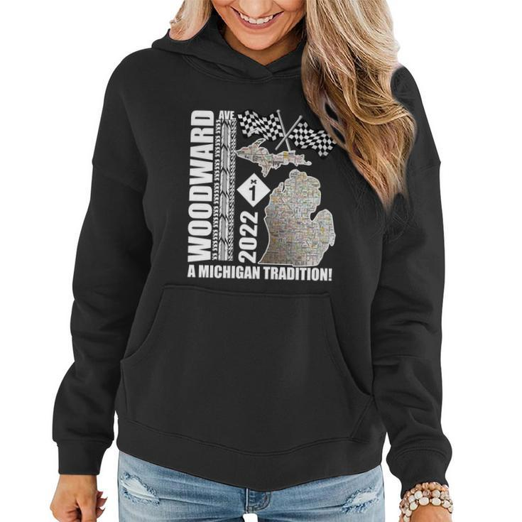 2022 Woodward Cruise A Michigan Tradition Women Hoodie Graphic Print Hooded Sweatshirt