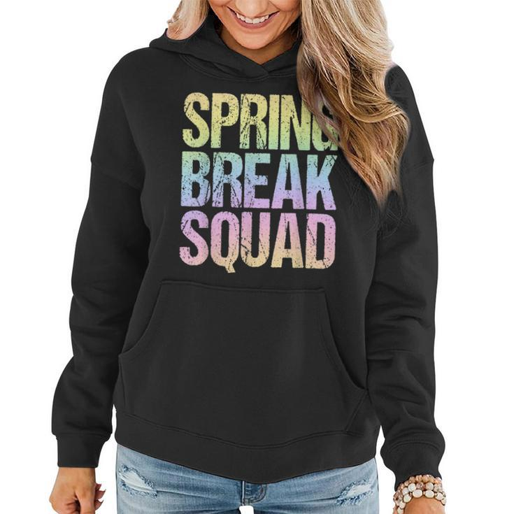 2023 Spring Break Squad Pastel Rainbow Vintage Graphic  Women Hoodie