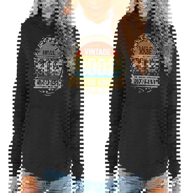 21 Year Old Gifts Made In 2002 Vintage 21St Birthday Retro Women Hoodie