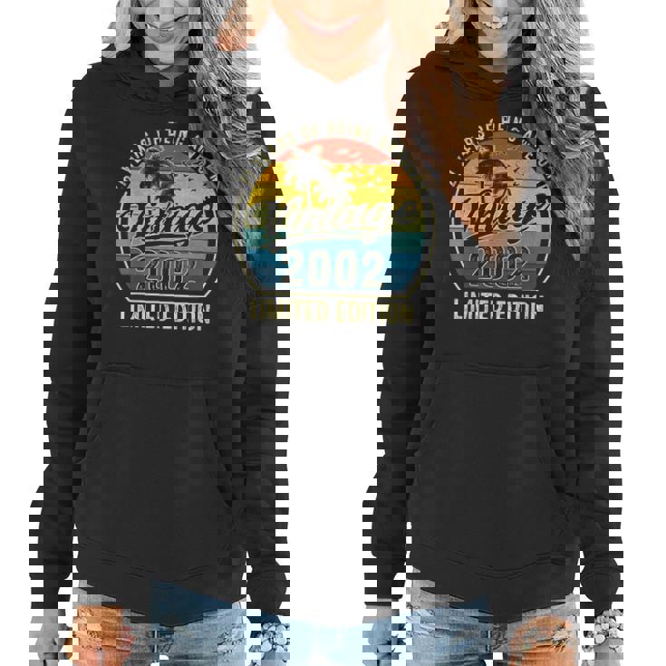 21 Year Old Vintage 2002 Limited Edition 21St Birthday Retro V3 Women Hoodie