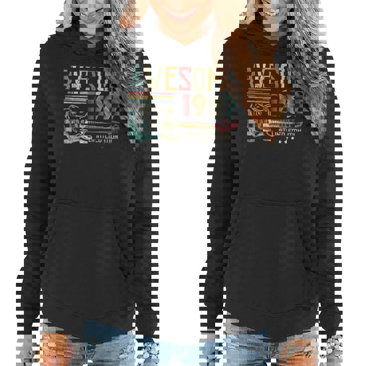 36Th Birthday Gifts For Men Women Guitar Player Born In 1987   Women Hoodie