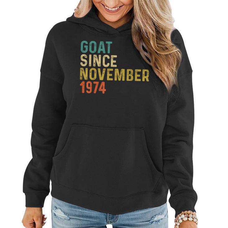 48 Geburtstag 48 Jahre Alte Ziege Seit November 1974 Frauen Hoodie