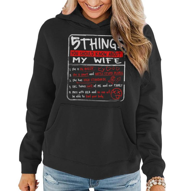5 Things You Should Know About My Wife Husband Gift  Women Hoodie