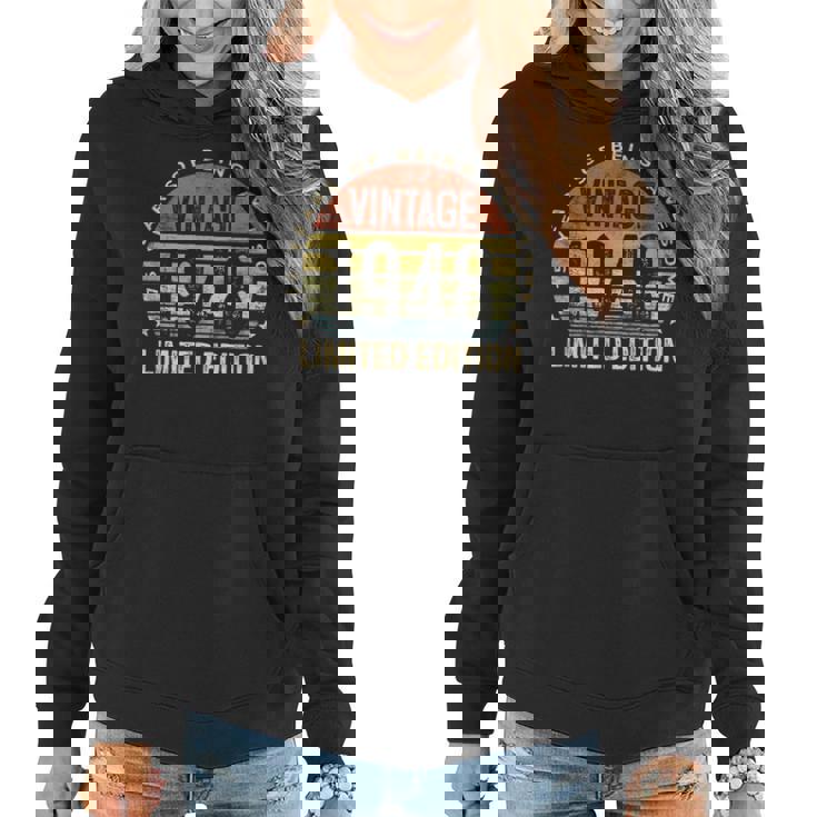 75Th Birthday Gifts Men Women Vintage 1948 75 Year Old Bday  Women Hoodie