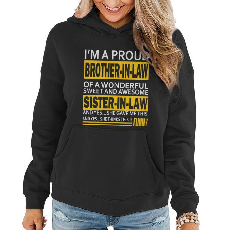 A Brother In Law Awesome Sister In Law Women Hoodie