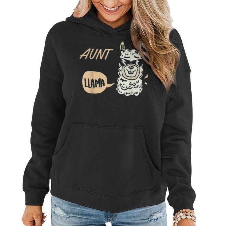 Auntie Llama Family Father Day Mother Day Women Hoodie