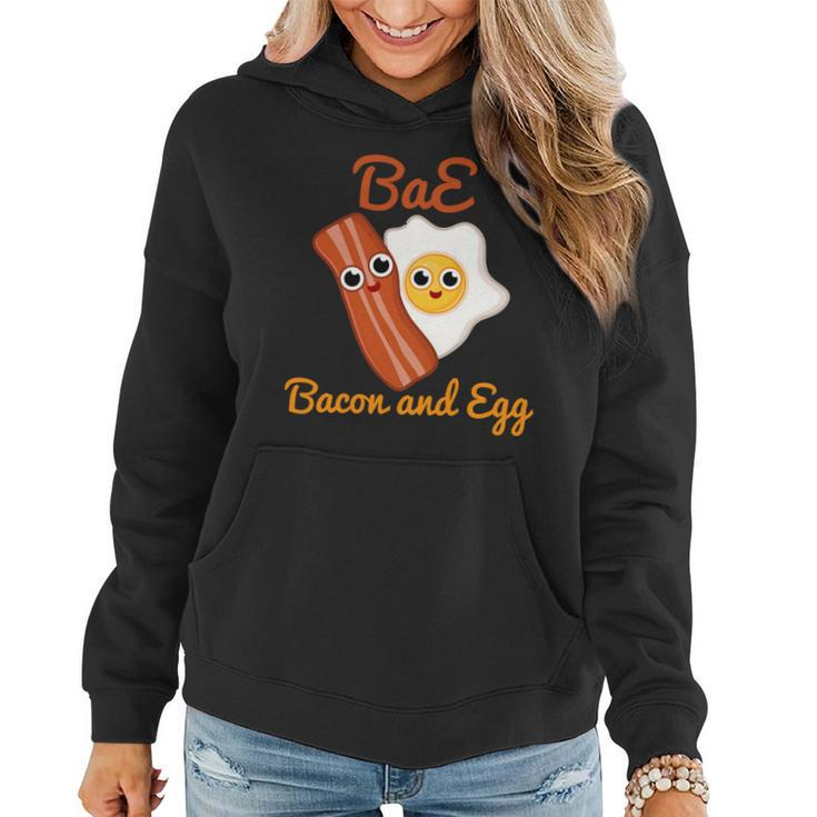 Bae Bacon And Eggs Funny Best Friends Women Hoodie