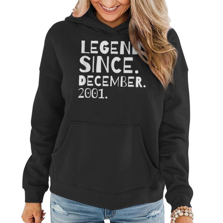 Bday Jungen Mädchen Geburtstagslegende Seit Dezember 2001 Frauen Hoodie