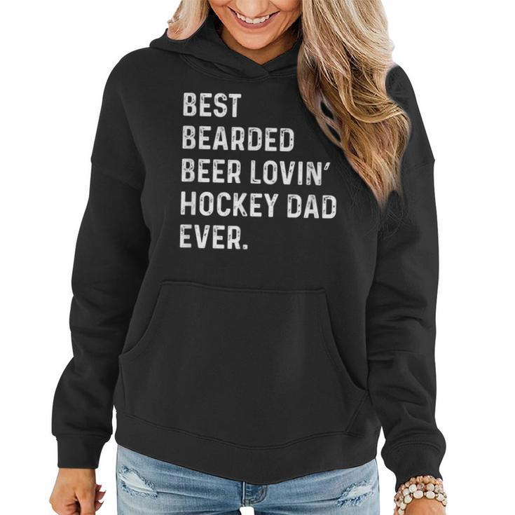 Best Bearded Beer Lovin Hockey Dad | Fathers Day Gift Gift For Mens Women Hoodie