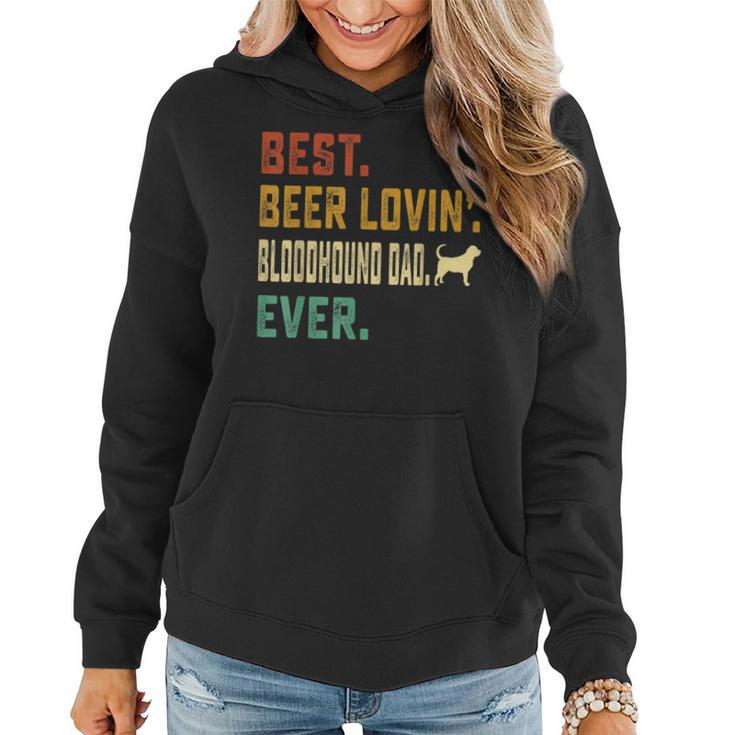 Bloodhound Dog Lover Best Beer Loving Bloodhound Dad Gift For Mens Women Hoodie