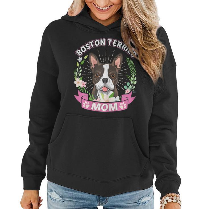 Boston Terrier Mom Shirt Mothers Day Gift Women Hoodie