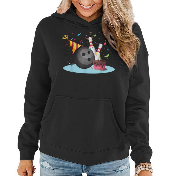 Bowling Birthday Party Bowling Party Happy Birthday Bowling  Women Hoodie