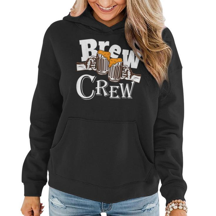 Brew Crew Bachelors Party T  Beer Drinking Crew Squad Women Hoodie