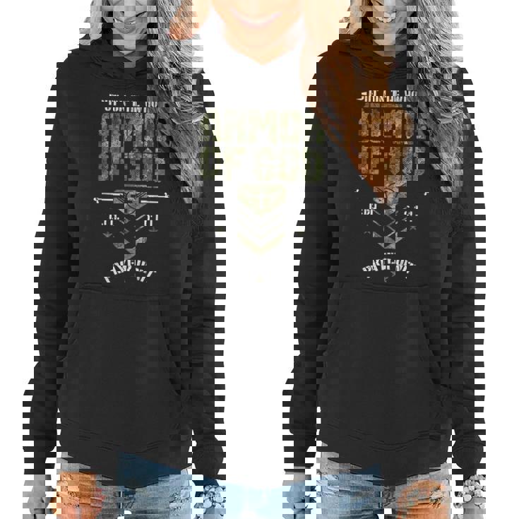 Camo Armor Of God Christians Religious Camouflage  Women Hoodie