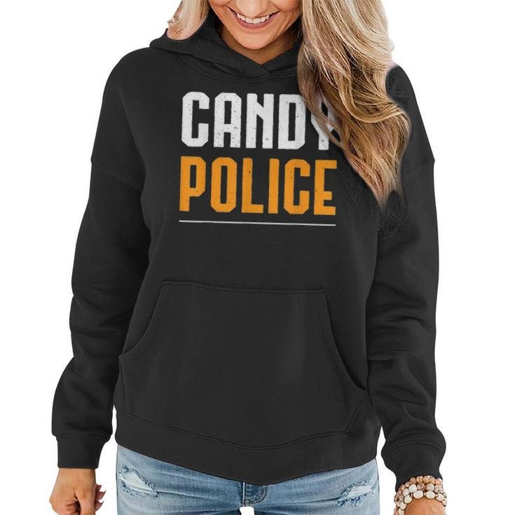 Candy Police T Halloween  Costume Mom & Dad Women Hoodie