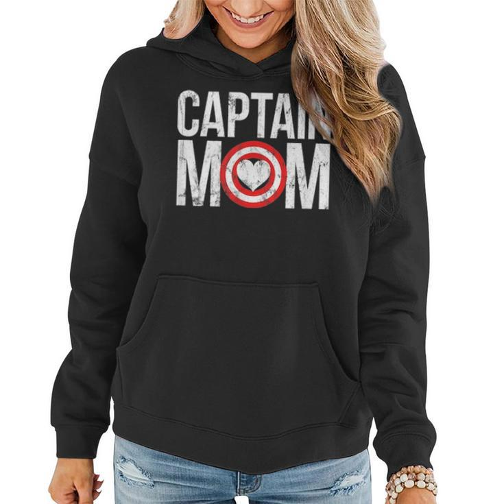 Captain Mom Superhero Child Raising Hero 2838 Women Hoodie
