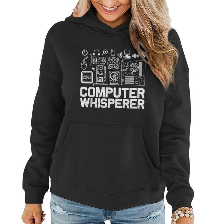 Computer Whisperer It Tech Support Nerds Geek V2 Women Hoodie
