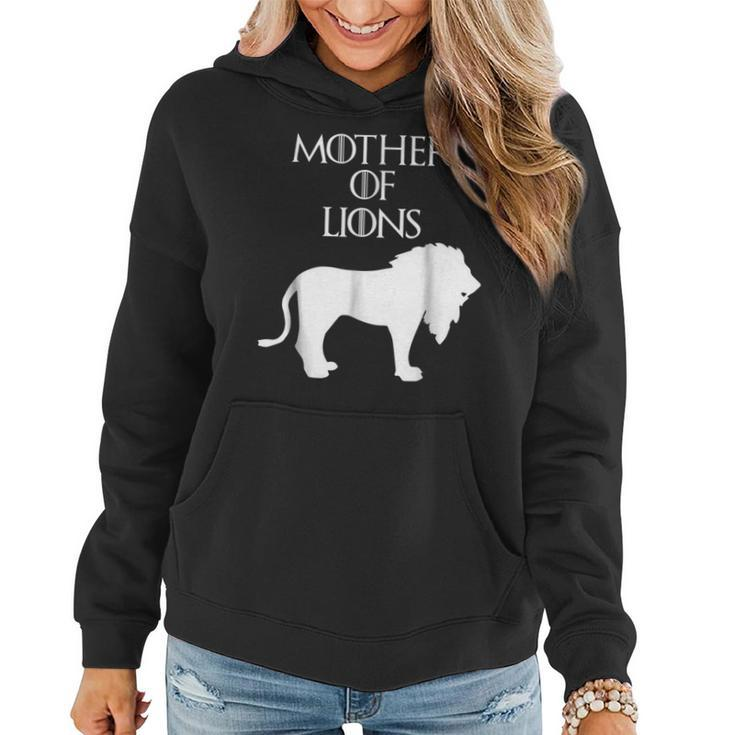Cute & Unique White Mother Of Lions  E010453 Women Hoodie