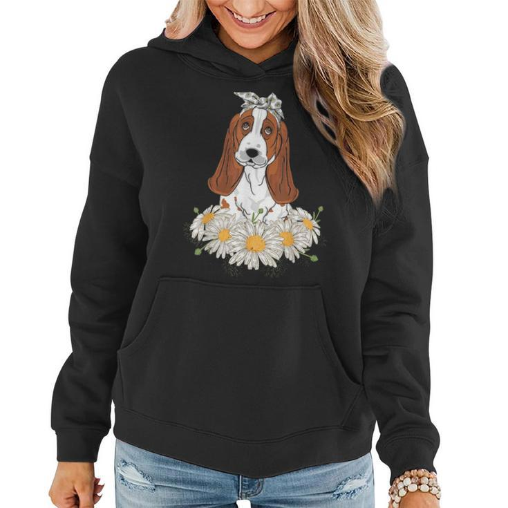 Cute Basset Hound Funny Dog Lovers Clothes Mother Gifts Women Hoodie