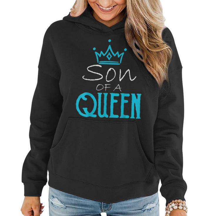Cute Mother Of A Prince Son Of A Queen Matching  Women Hoodie
