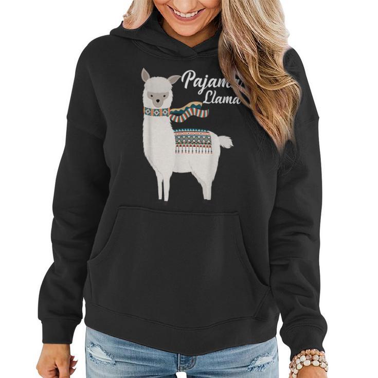 Cute Pajama Llama Bed Time  Llama Pajama Women Hoodie