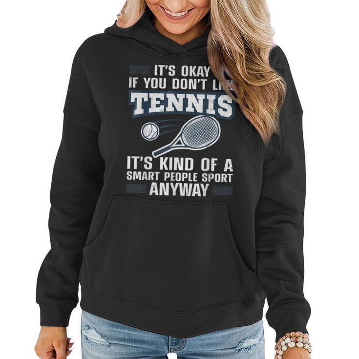 Cute Tennis For Men Women Tennis Players Coach Sports Humor Women Hoodie