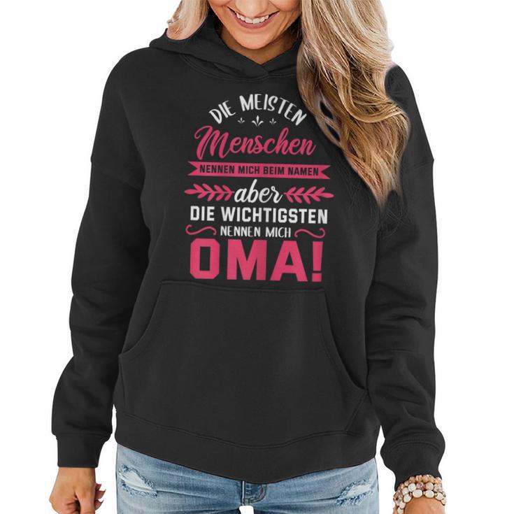 Damen Die Meisten Menschen Nennen Mich Oma Großeltern Oma Frauen Hoodie