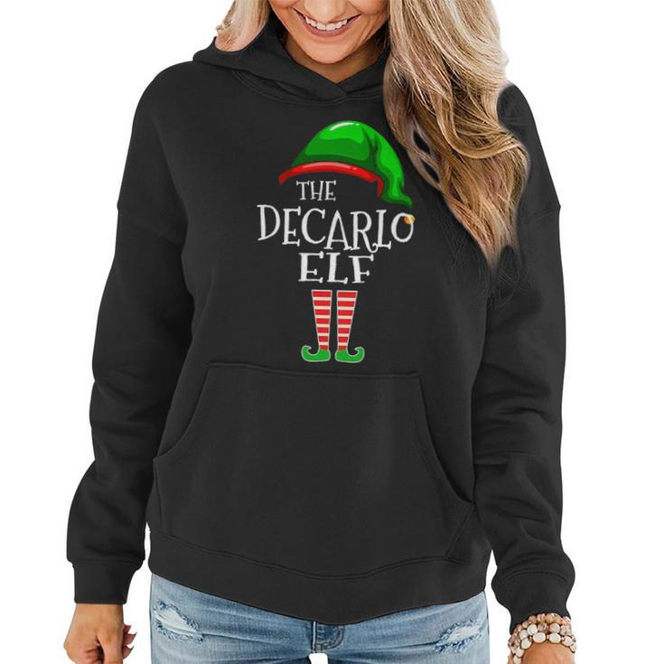 Decarlo Name Gift The Decarlo Elf Christmas Women Hoodie