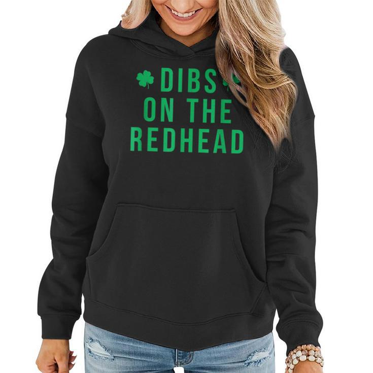 Dibs On The Redhead Shamrock St Patricks Day  Women Hoodie