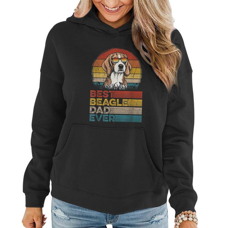 Dog Vintage Best Beagle Dad Ever Gifts Lover Women Hoodie Graphic Print Hooded Sweatshirt