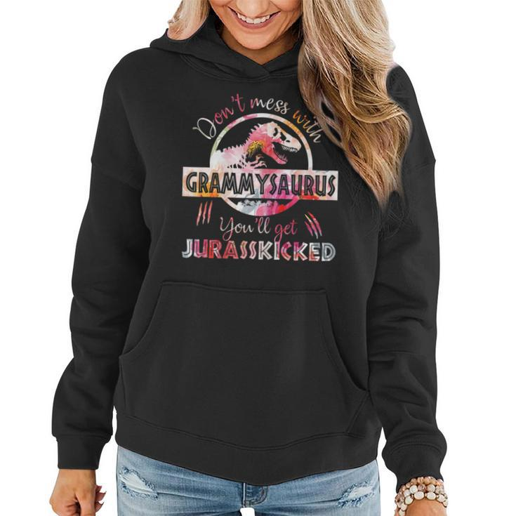 Dont Mess With Grammysaurus Youll Get Jurasskicked  Gift For Womens Women Hoodie
