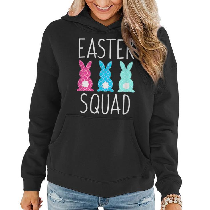 Easter Squad Bunnies Rabbit Family Matching Mom And Daughter  Women Hoodie