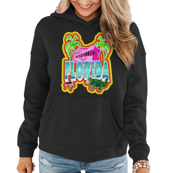 Farbenfroher Redneck Florida Alligator Hoodie, Lustiges Käfer-Design