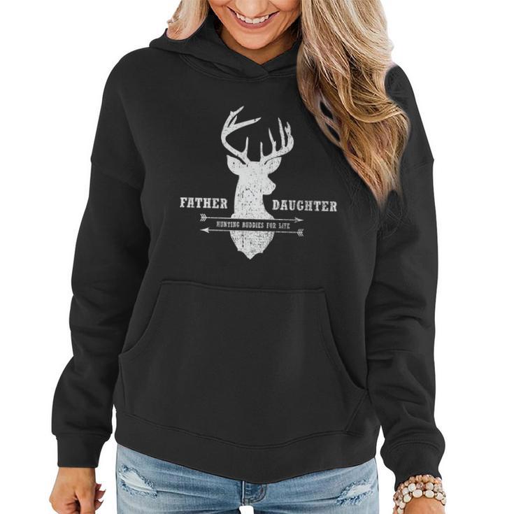 Father Daughter Hunting Women Hoodie