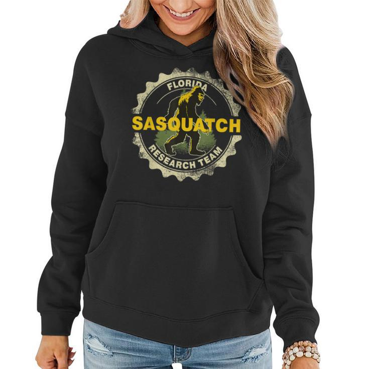 Florida Sasquatch Research Team Bigfoot Believer Fan  Women Hoodie Graphic Print Hooded Sweatshirt