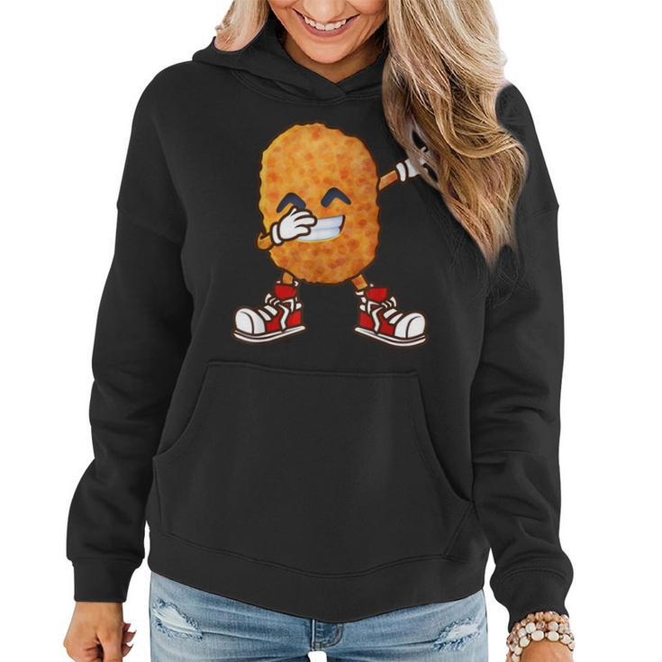 Funny Dabbing Chicken Nuggets Design For Kids Nugget Lover  Women Hoodie
