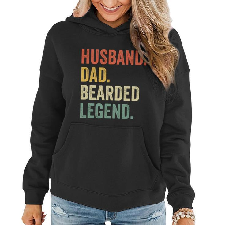 Funny Gift For Mens Funny Bearded Husband Dad Beard Legend Vintage Gift Women Hoodie