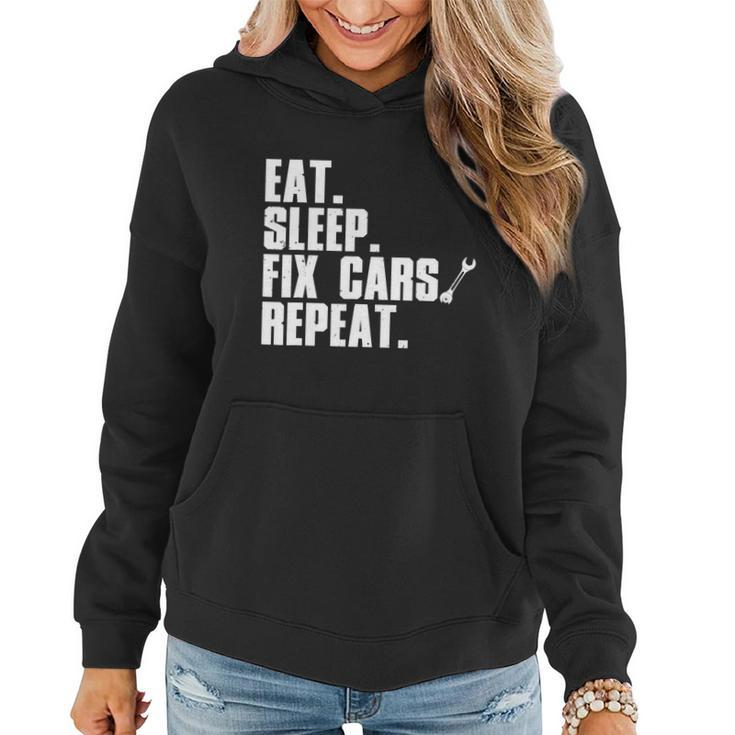 Funny Mechanic For Dad Auto Garage Automobile Car Lover Women Hoodie