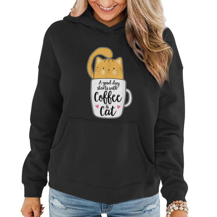 Funny Orange Cat Coffee Mug Tshirt Cat Lover Women Hoodie