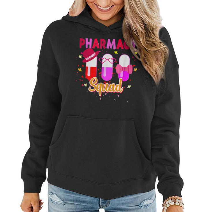 Funny Pharmacy Squad Pharmacist Valentines Day Matching  Women Hoodie