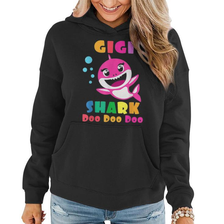 Gigi Shark  Funny Mothers Day Gift For Womens Mom Women Hoodie