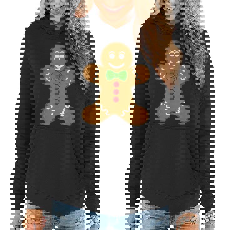Gingerbread Man Christmas Cookie Baking Holiday Tee Women Hoodie