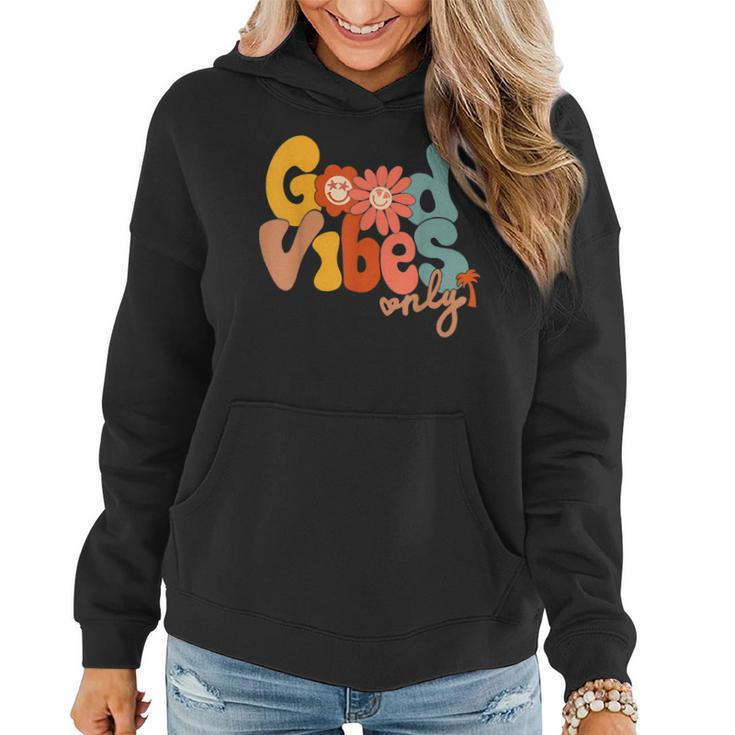Good Vibes Only Flower Hawaii Beach Summer Vacation Family  Women Hoodie