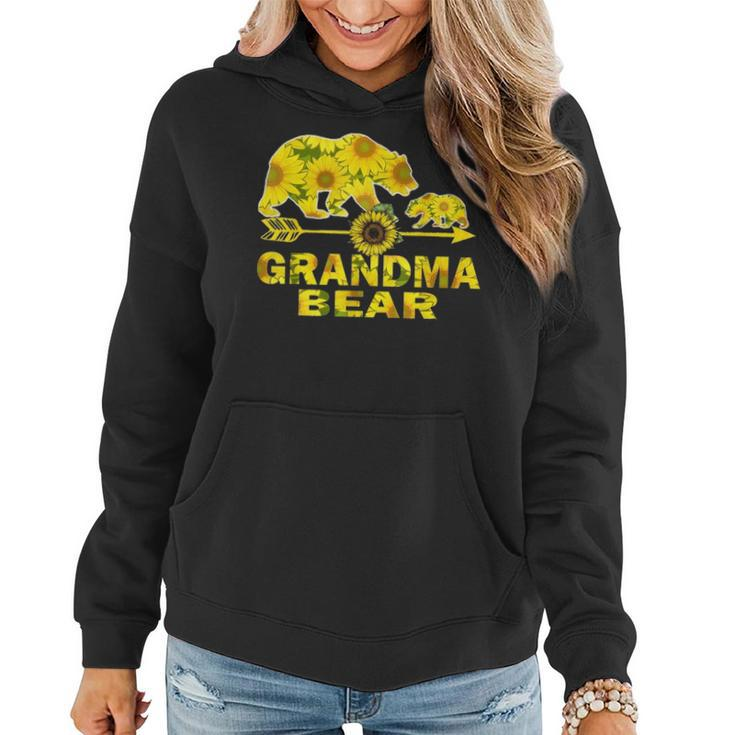 Grandma Bear Sunflower  Funny Mother Father Gift Women Hoodie
